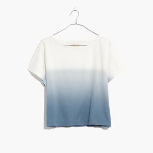 Madewell Dip-Dye Setlist Boxy Tee NWT Size XXS